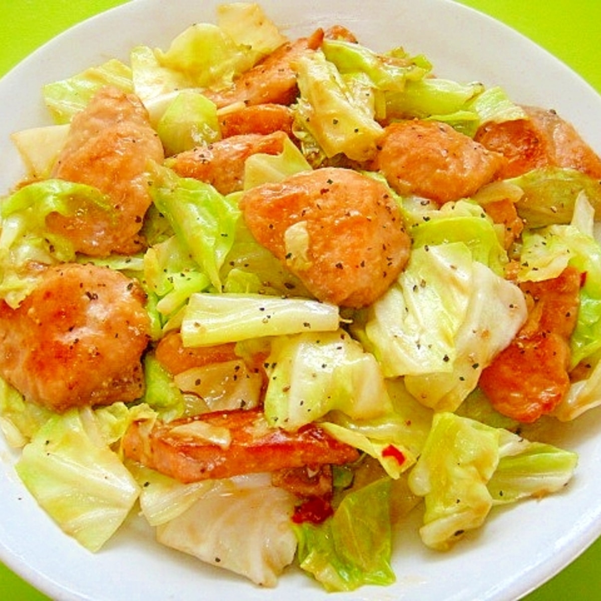 鮭とキャベツの味噌マヨ炒め レシピ 作り方 By Mint74 楽天レシピ